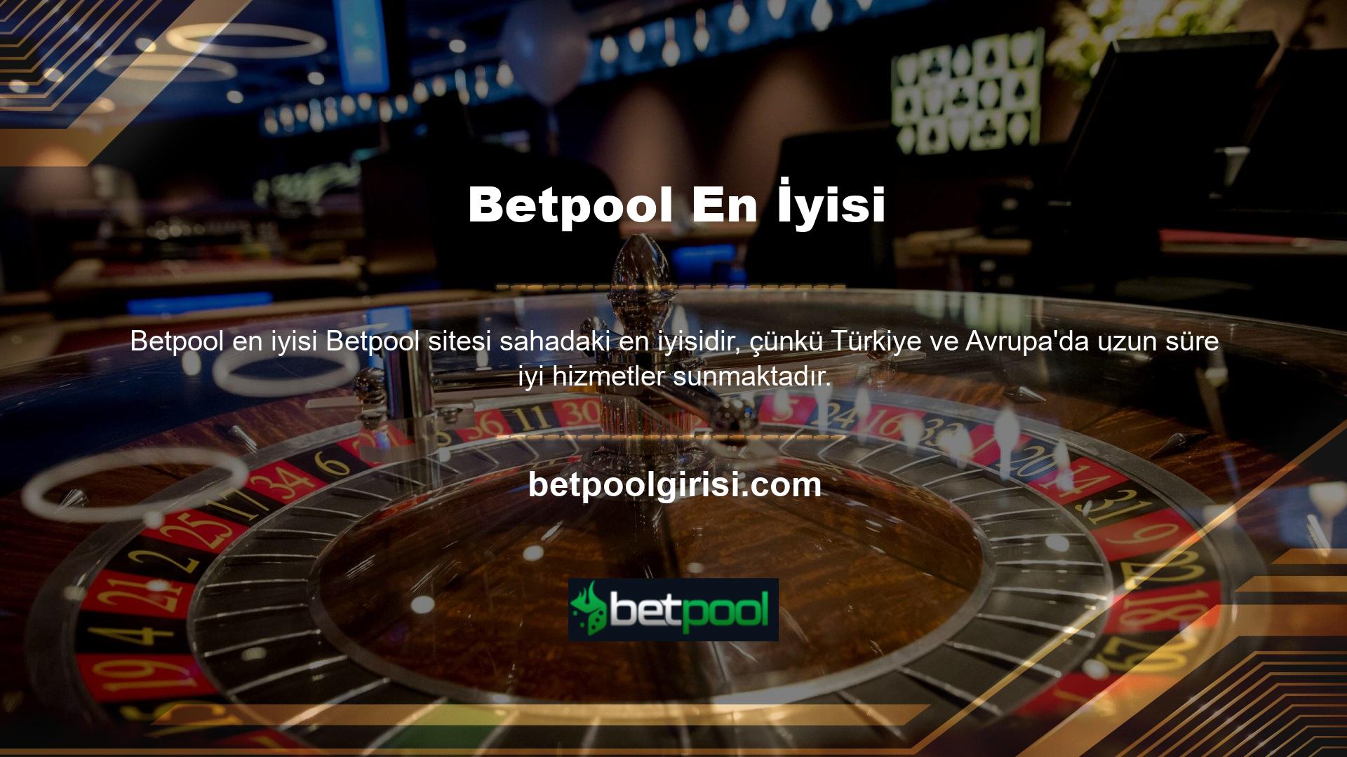 Betpool bahis için birçok seçenek sunan, iyi oranlara sahip, özel ödüller veren ve depozitoları ele almanın güvenli bir yolu olan iyi bir bahis sitesidir