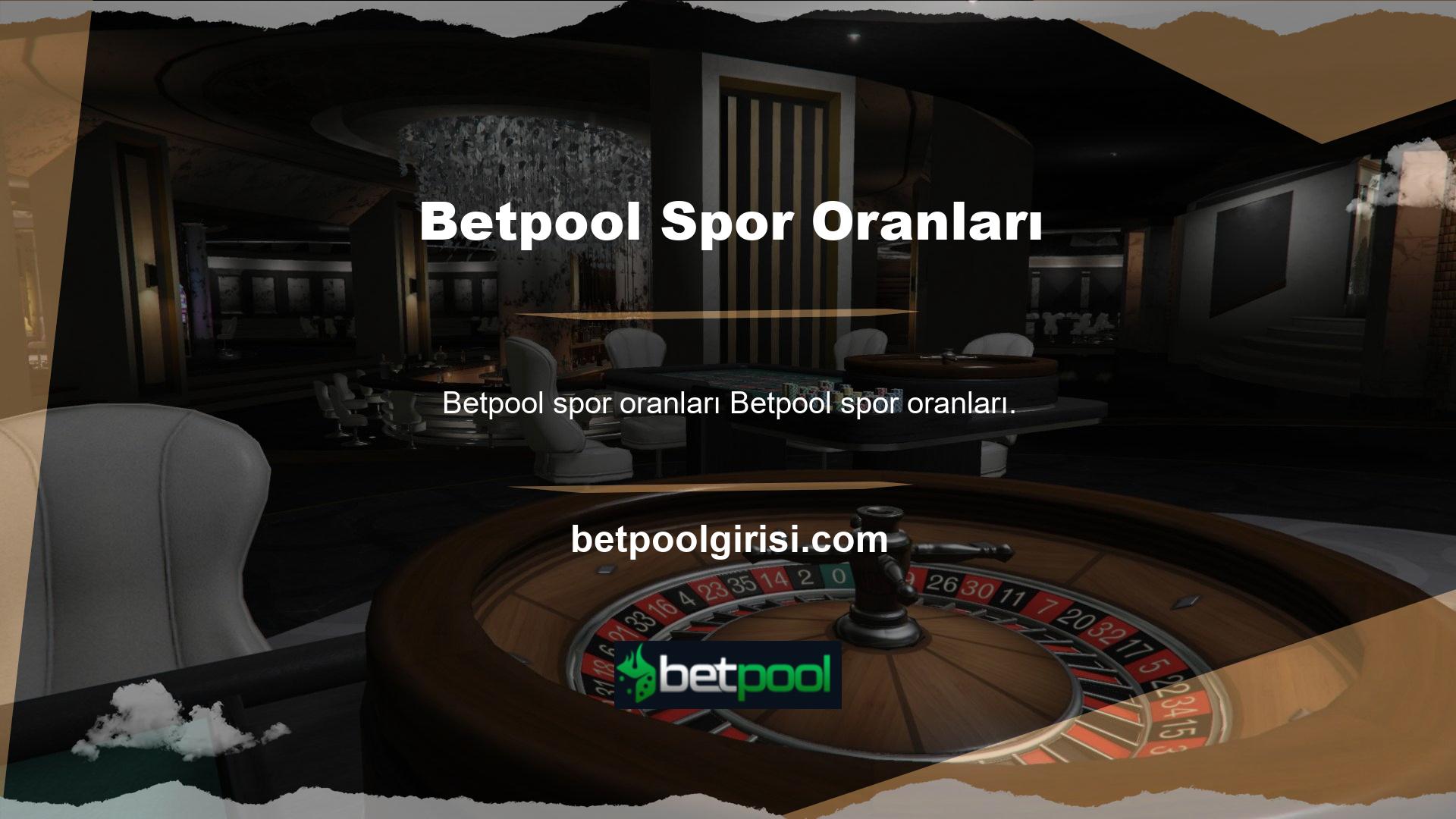 Bahisçiler Betpool aracılığıyla üyelik işlemleri yoluyla siteye bazı bilgiler göndermelidir